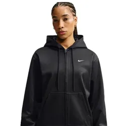 Nike Studio Fleece Kapuzenjacke Damen - schwarz - M