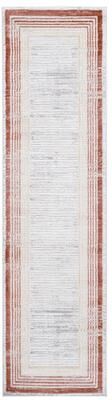 Klair Living MARFI Collection Brown / Ivory / Bordered Non-Shedding Area Rug