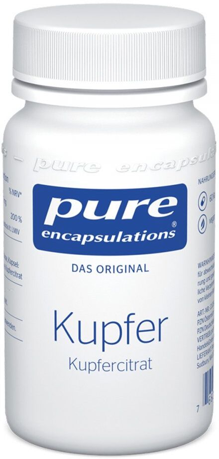 Pure Encapsulations Kupfer Kupfercitrat Kapseln