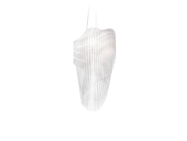 SLAMP lampe à suspension AVIA MEDIUM (White fade - Cristalflex® / Lentiflex®)
