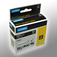 Dymo Label Band IND 1805432 weiß auf schwarz 24mm x 5,5m Vinyl