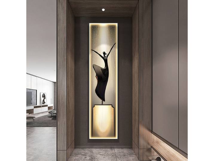 Décoration lumineuse LED moderne, bande lumineuse longue pour la maison, entrée, salon, chambre, couloir, canapé, éclairage mural