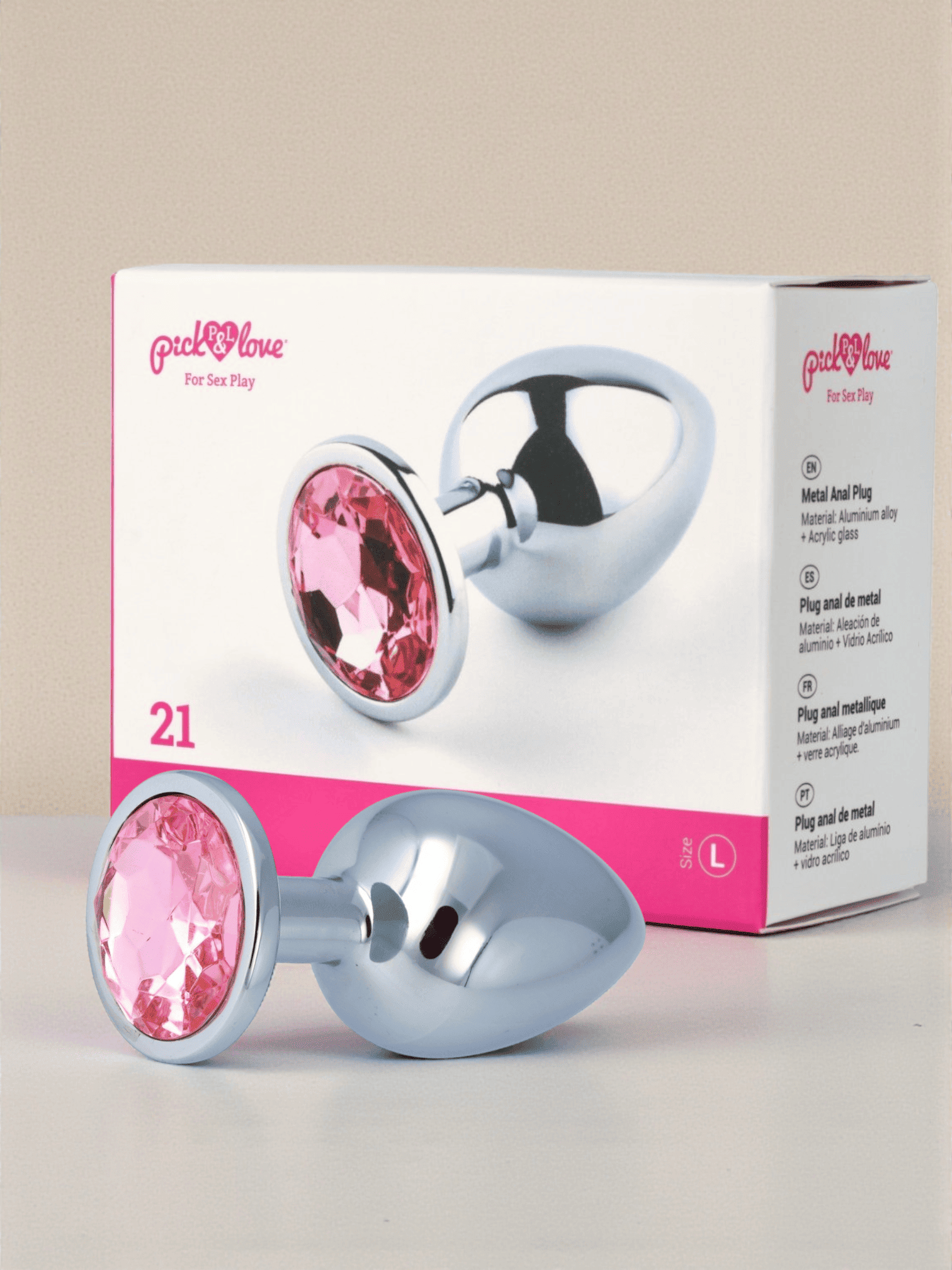PICK&LOVE nº 21 plug anal métallique taille L