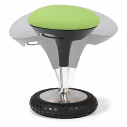 Ergonomischer Bürohocker HOVER, grün