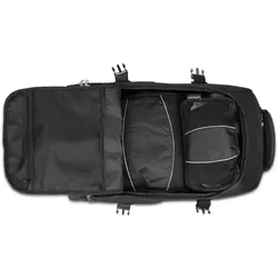 Normani Reisetasche „Melano“ mit 5 passenden Kleidertaschen Schwarz, Koffer, Schwarz
