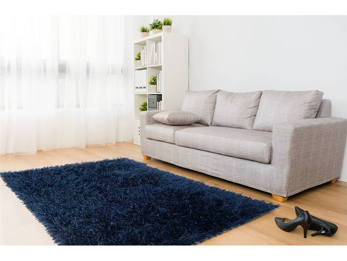 Kurzflorteppich Beat 8102 Blau/Blau 60 x 90cm Polyester/Andere