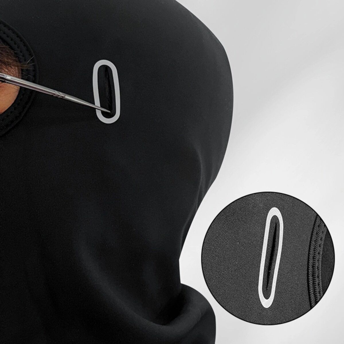 INF Sous-Casque Thermique Polaire Hiver - Masque de Ski Moto Coupe-Vent et Chauffe-Cou