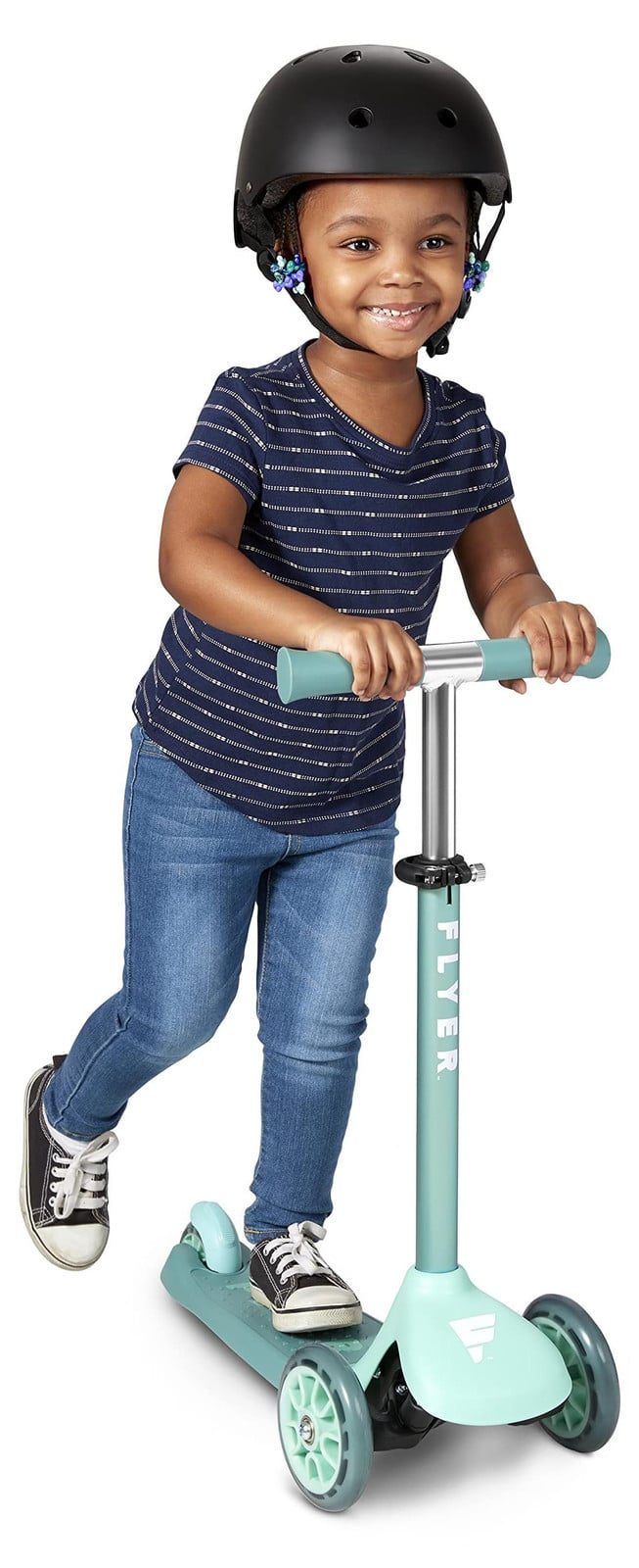 Radio Flyer Flyer Glider Jr. stuurbaar loopvoertuig voor peuters, turquoise