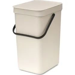 Sort & Go Abfalleimer 12 l, beige