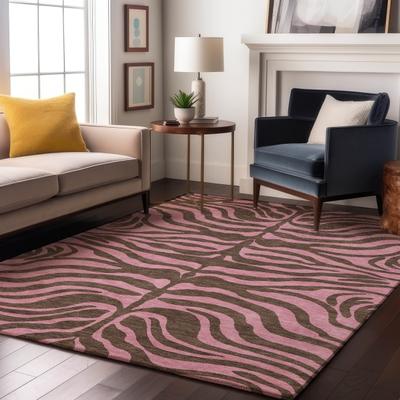 Addison Rugs Premium Washable Super Soft Modern Zebra Print Mayfield Rug