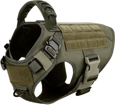 Inspire Picks Military Tactical Dog Harness For Large & Medium Dogs army Green l