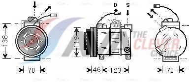 Ava Clever Choice Kompressor, Klimaanlage Aiak015 Für Vw