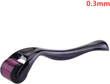 Inspire Picks 540 Titanium Derma Roller Precision Microneedle Skin Care Tool For Face black 0.3mm
