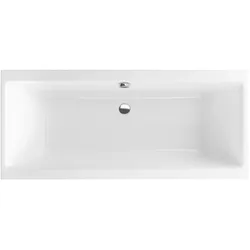 Neuesbad Acryl Rechteck Badewanne Slim, 1800x805 mm, weiss