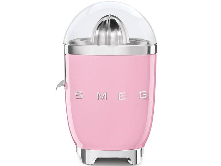 Smeg Zitronenpresse, Pink, Metall, 16.6x28.1x16.6 cm, rutschfeste Gummifüße, Küchenzubehör, Küchenhelfer, Zitronenpressen