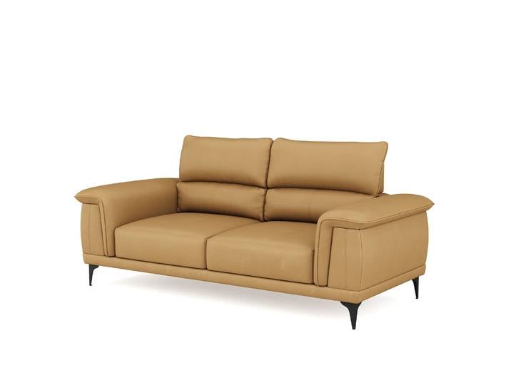 Sofa Leder GAVIN 3-Sitzer braun