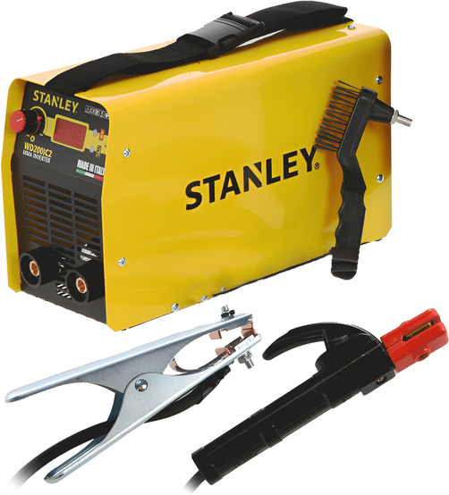 Inverter-Elektrodenschweißgerät MMA Stanley WD200IC2 - mit MMA-Kit - Zyklus 15%@200A"