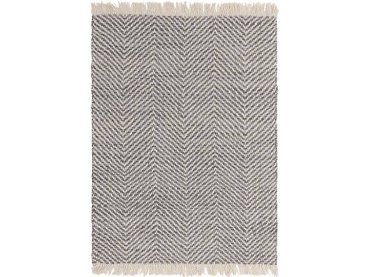 NOVATREND - Tapis de salon en jute et coton VIGA - Gris - 200x290 cm