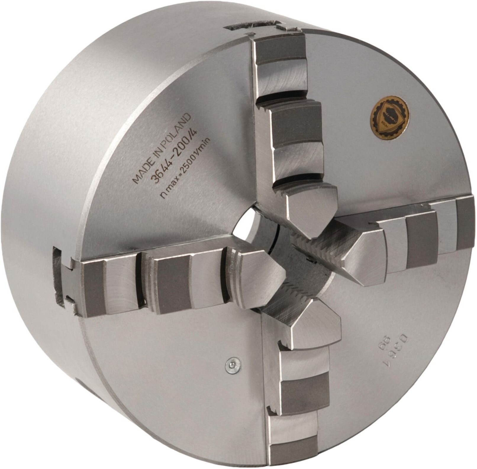Optimum Vierbacken-Drehfutter Guss Camlock Ø 200 mm zentrisch spannend (3450365)
