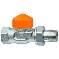 Heimeier Thermostat-Unterteil Eclipse 1/2" Durchgang 3932-02.000, Heizkörper, Silber