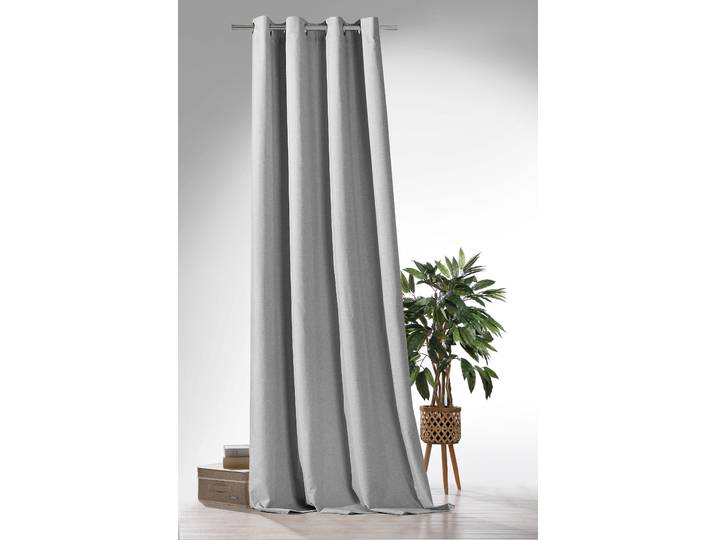 Verdunkelungsvorhang WECKBRODT Blackout Gr. 1, grau, B:135cm H:245cm, Polyester, Gardinen, Verdunkelungsvorhang, Thermo, blickdicht, Kälte-, Wärmeisolierend, Schalldämmend, Store