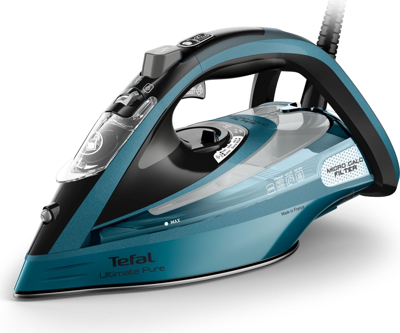 Tefal FV9851 Ultimate Pure Stoomstrijkijzer - Groen