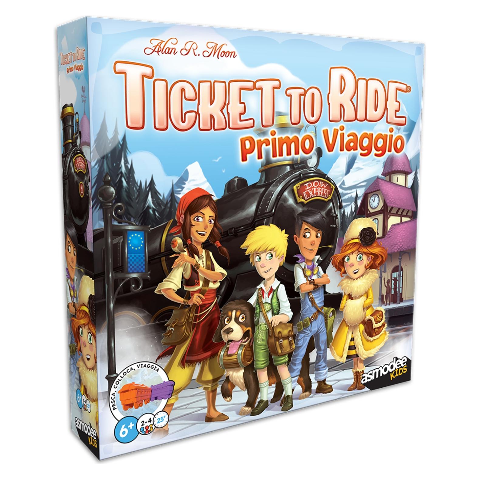 Asmodée Ticket to Ride: Erste Reise - Europa (italienische Ausgabe) (Italienisch, 2 - 4 Spieler) (77922440)
