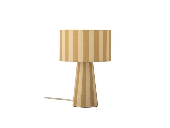 Bloomingville Emmie Tischlampe, Gelb, Leinen