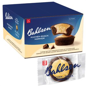 Bahlsen Kuchen Kuchen-Snack Marmor, Rührkuchen, einzeln verpackt, je 27,5 g, 55 Stück