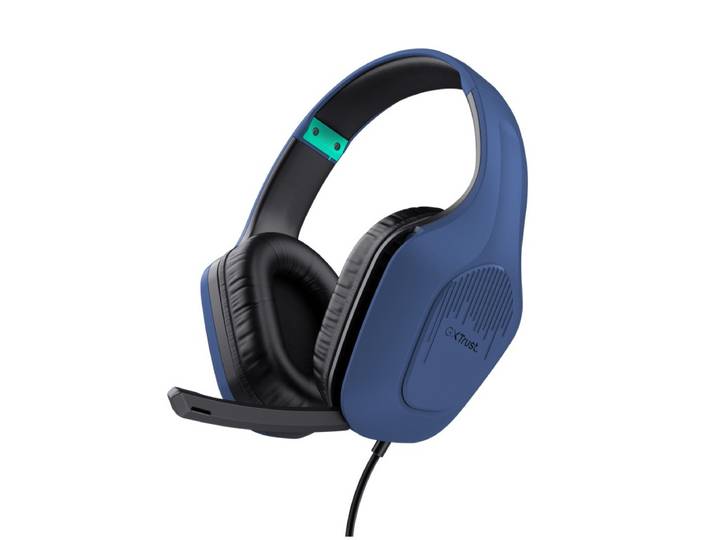Trust GXT 415 Zirox Over-ear gamingheadset Headset Blauw