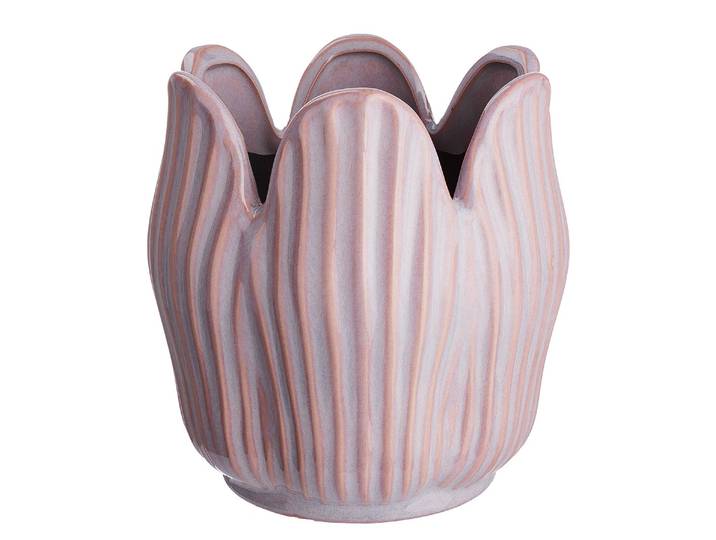 Blumenübertopf 16 x 16 x 16cm Violett/Violett