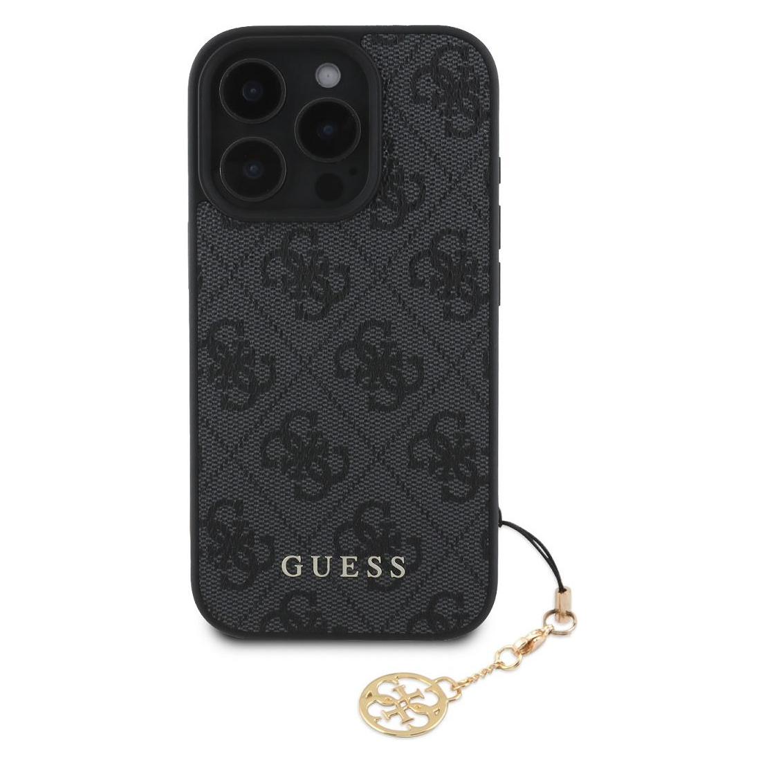 Guess iPhone 16 Pro Max 4G Charm Case (Apple iPhone 16 Pro Max) (GUHCP16XGF4GCK)