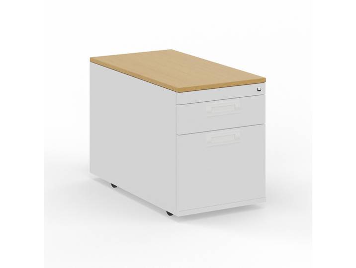 Rollcontainer Tradingzone GO Swiss Weiss/Buche, Neu - Perfekt für Unterlagen und Akten