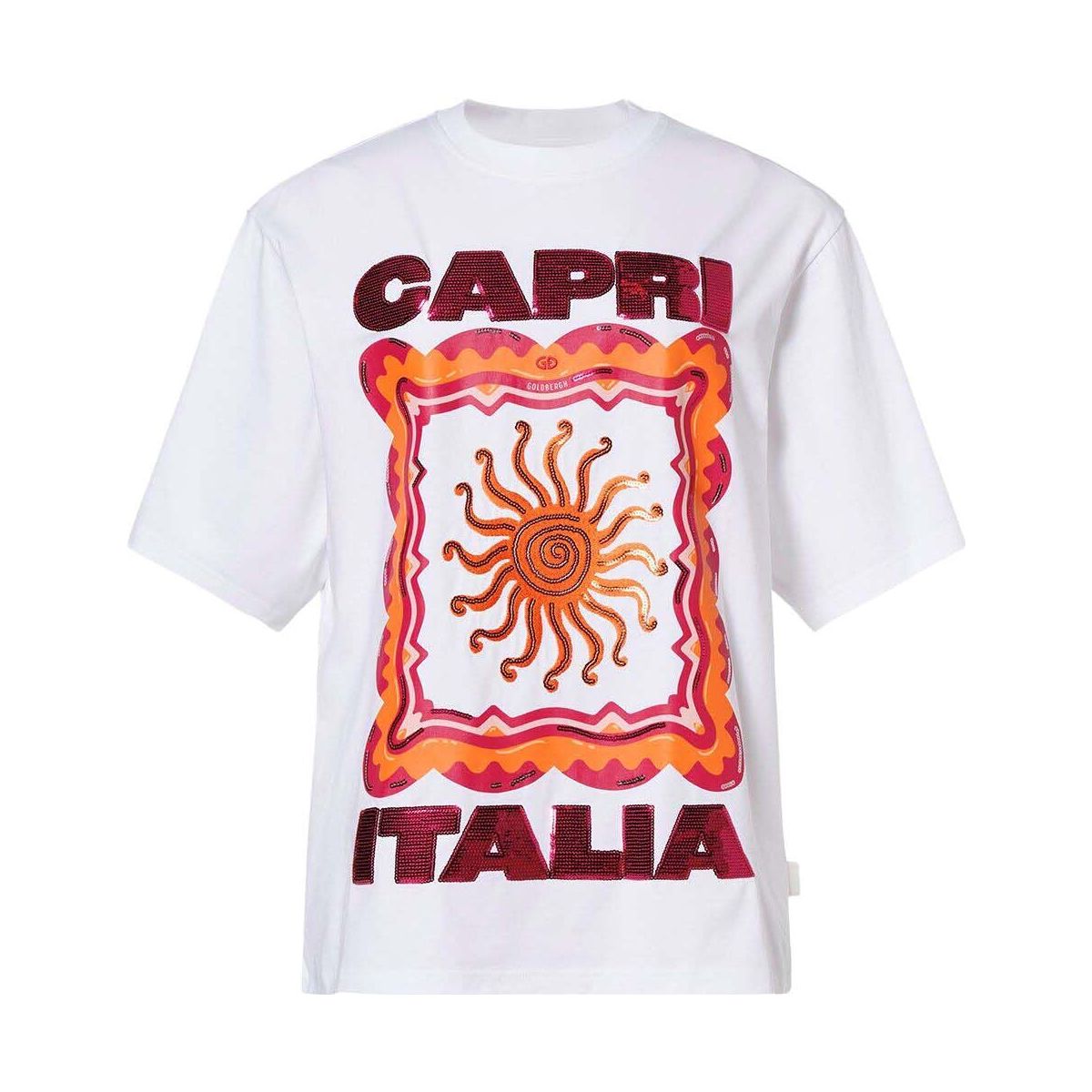 Goldbergh Raya Short Sleeve top white (8000) L GB37213261-8000-L