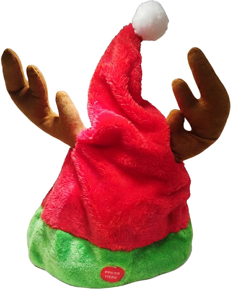 Clayre & Eef Kerstman Decoratie Beeld Rood