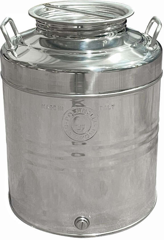 Polsinelli Fusto Inox Fondo Graffato 30 L