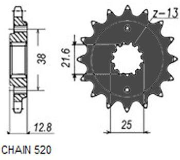 SUNSTAR 359-15 Kettenritzel