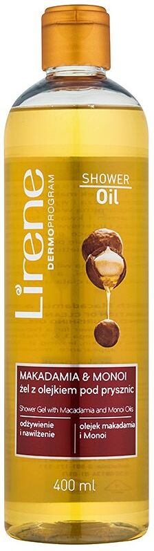 Lirene Shower Oil Makadamia and Monoi Shower Gel with Macadamia and Monoi Oils 400 ml