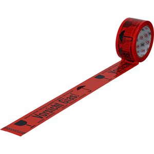 WIHEDÜ Packband PP, Vorsicht Glas, 50mm x 66m