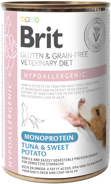 Brit Ração Veterinária Hipoalergênica para Cães de Atum 6 uds x 400g