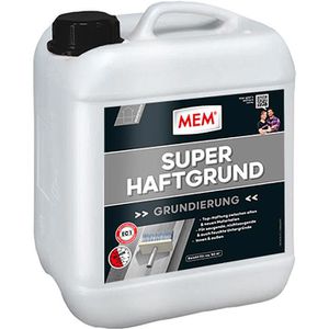 MEM Tiefengrund Super Haftgrund, Acrylhaftgrund, 5 Liter, für innen und außen, Reichweite ca. 25 m², lösemittelfrei