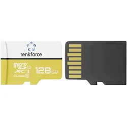 Renkforce RF-mSDC-128GB USB-Stick 128 GB RF-7483376 (128 GB, microSDXC, U1, UHS-I), Speicherkarte