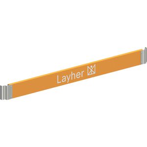 Layher Bordbrett 1439.180, Längsseite, 180 x 15cm, aus Holz, 2 Stück