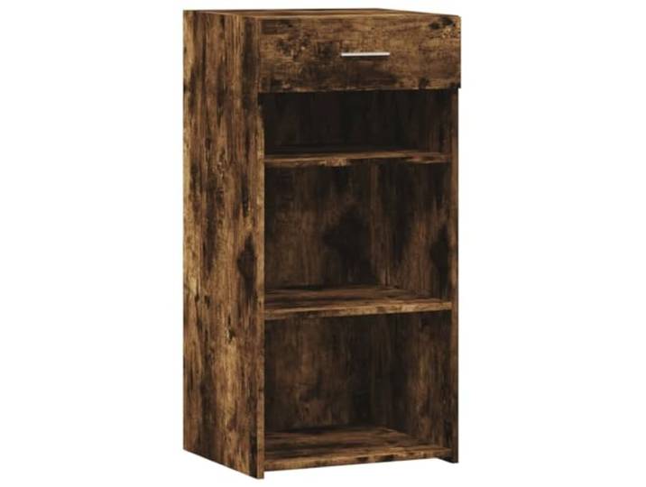 HEFZGDB Sideboard Räuchereiche aus Holzwerkstoff mit viel Stauraum, klassisches Sideboard mit zeitlosem Design und pflegeleichtes für die Wohnung mit Einer Schublade für die praktische