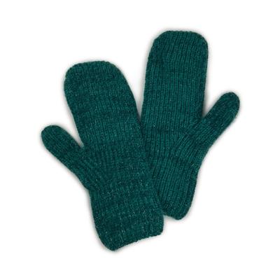 Fäustlinge FALKE "FALKE Fäustlinge", Mädchen, Gr. onesize, grün (peacock (7373)), Handschuhe Fäustlinge