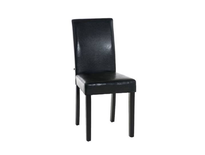 Chaise de salle à manger Ina similicuir - Noir - CLP - Contemporain - Design