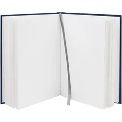3x Rössler, Heft + Block, Notizbuch Soho navy (A5, Blanko, Harter Einband)
