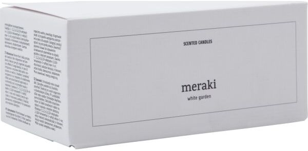 Meraki Duftlys, White Garden, 2stk