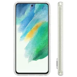 Samsung Clear Standing Cover (Samsung Galaxy S21 FE 5G), Smartphone Hülle, Transparent