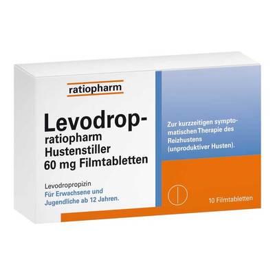 ratiopharm GmbH LEVODROP-ratiopharm Hustenstiller 60 mg Filmtabl. 10 St 18379069